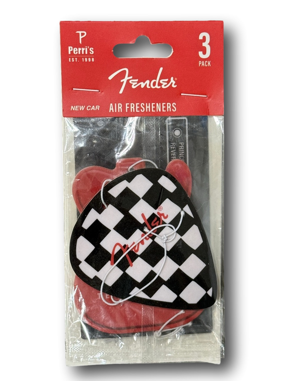 3-Pack Fender Licensed Air Fresheners - New Car Scent - NWT